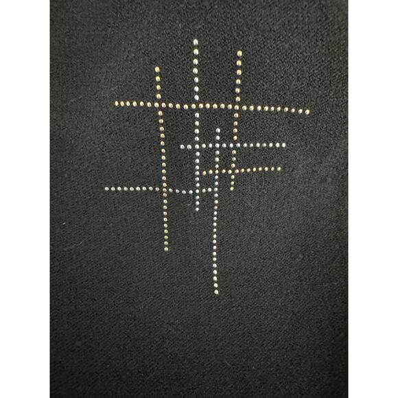 Vintage 70s/80s Jennifer Roberts wool blend metallic studded jumpsuit size S/M - Picture 8 of 11